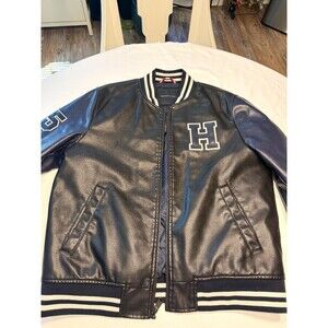 Tommy Hillifigure Varsity Jacket Mens SZ L